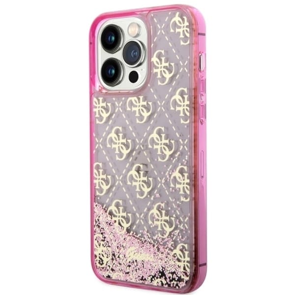 Guess Liquid Glitter - θήκη για Apple iPhone 14 Pro - Ροζ - Image 2