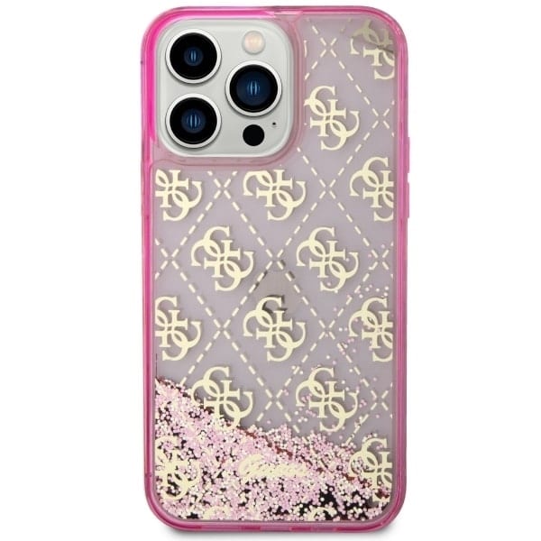 Guess Liquid Glitter - θήκη για Apple iPhone 14 Pro Max - Ροζ - Image 3