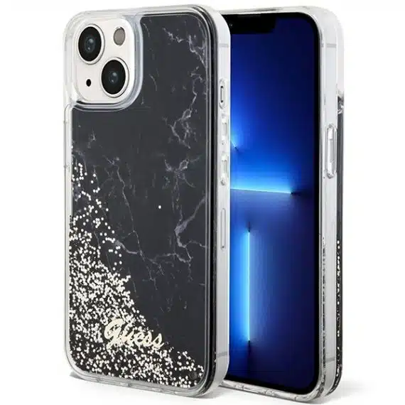 Guess Liquid Glitter - Apple iPhone 14 / 15 13 - Μαύρο