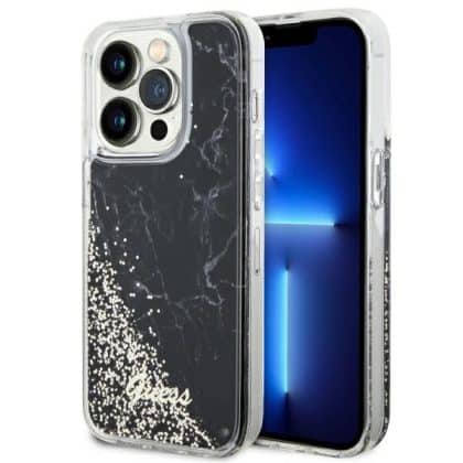 Guess Liquid Glitter - θήκη για Apple iPhone 14 Pro - Μαύρο