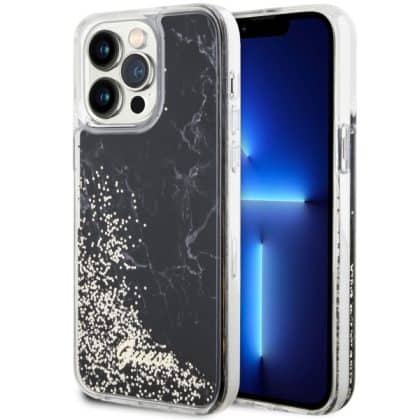 Guess Liquid Glitter - θήκη για Apple iPhone 14 Pro Max - Μαύρο