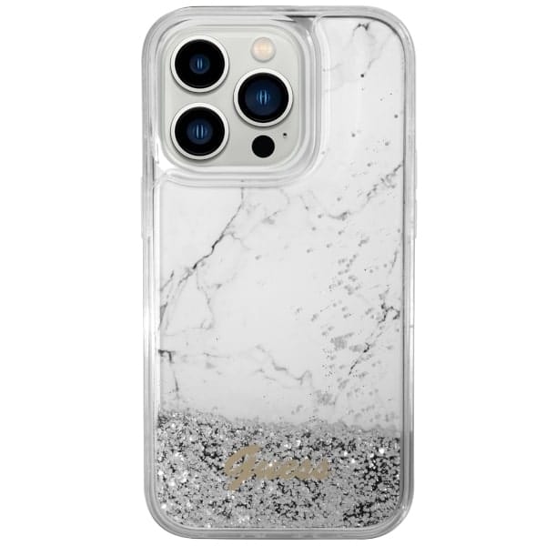 Guess Liquid Glitter - θήκη για Apple iPhone 14 Pro - Λευκό - Image 3