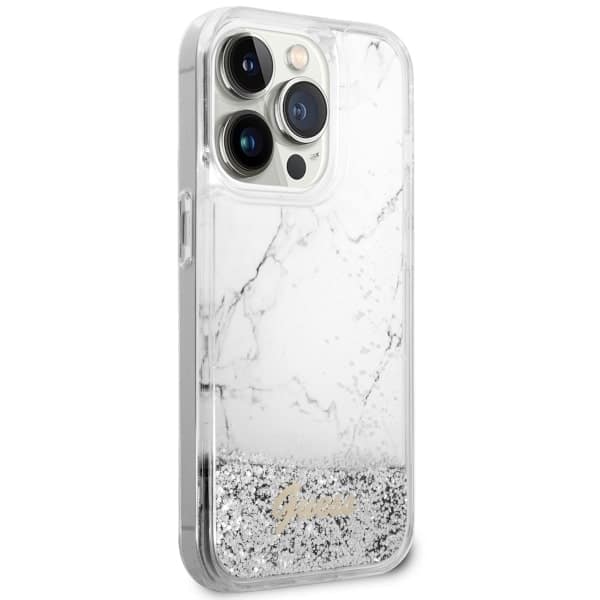 Guess Liquid Glitter - θήκη για Apple iPhone 14 Pro - Λευκό - Image 4