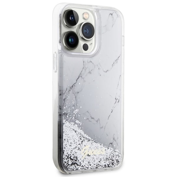 Guess Liquid Glitter - θήκη για Apple iPhone 14 Pro Max - Λευκό - Image 4