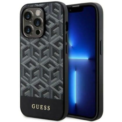 Guess GCube Stripes MagSafe - θήκη για Apple iPhone 14 Pro Max - Μαύρο