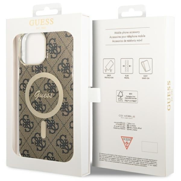 Guess 4G MagSafe - θήκη για Apple iPhone 13 Pro Max - Καφέ - Image 8