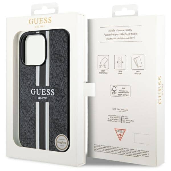 Guess 4G Printed Stripes - θήκη για Apple iPhone 13 Pro / - Μαύρο - Image 8