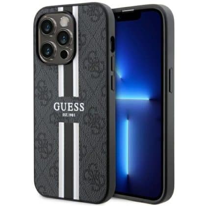 Guess 4G Printed Stripes - θήκη για Apple iPhone 14 Pro - Μαύρο