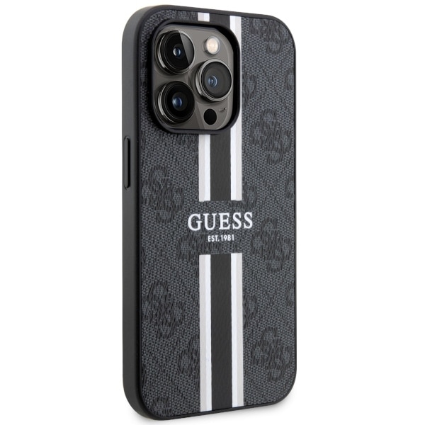 Guess 4G Printed Stripes - θήκη για Apple iPhone 14 Pro - Μαύρο - Image 4
