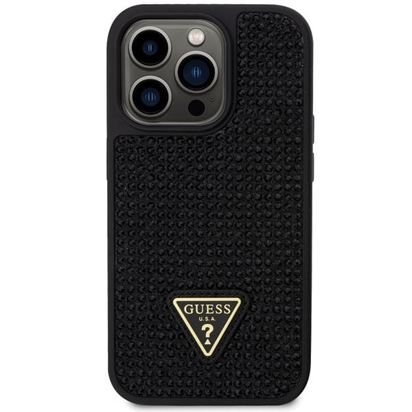 Guess Rhinestone Triangle - θήκη για Apple iPhone 14 Pro - Μαύρο - Image 3