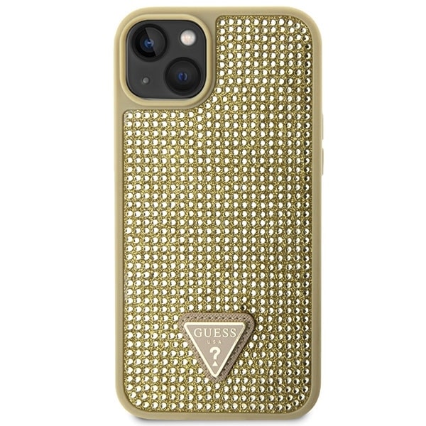 Guess Rhinestone Triangle - θήκη για Apple iPhone 14 - Χρυσό - Image 3