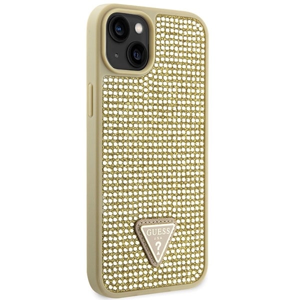 Guess Rhinestone Triangle - θήκη για Apple iPhone 14 - Χρυσό - Image 4