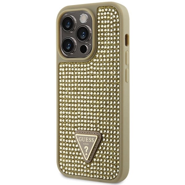 Guess Rhinestone Triangle - θήκη για Apple iPhone 14 Pro - Χρυσό - Image 2