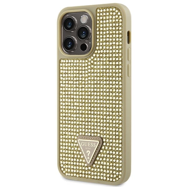 Guess Rhinestone Triangle - θήκη για Apple iPhone 14 Pro Max - Χρυσό - Image 2