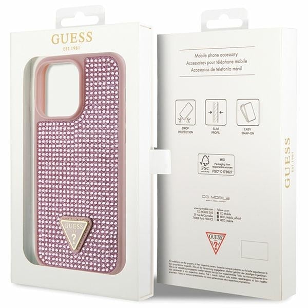 Guess Glitter - θήκη για Apple iPhone 14 Pro Max - Ροζ - Image 8
