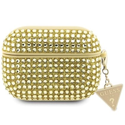 Guess GUAP2HDGTPD AirPods Pro 2  (2022/2023) cover złoty/gold Rhinestone Triangle Charm