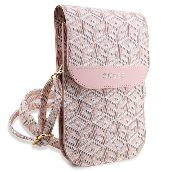 Guess Τσάντα GUWBHGCFSEP ροζ GCube Stripe - Image 3