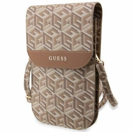 Guess Τσάντα GUWBHGCFSEW καφέ/brown GCube Stripe