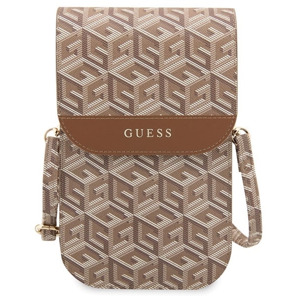 Guess Τσάντα GUWBHGCFSEW καφέ/brown GCube Stripe - Image 2