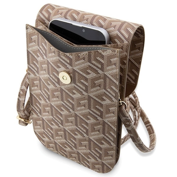 Guess Τσάντα GUWBHGCFSEW καφέ/brown GCube Stripe - Image 4