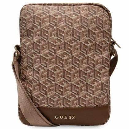 Guess Τσάντα GUTB10HGCFSEW 10"  καφέ/brown GCube Stripe Tablet Bag