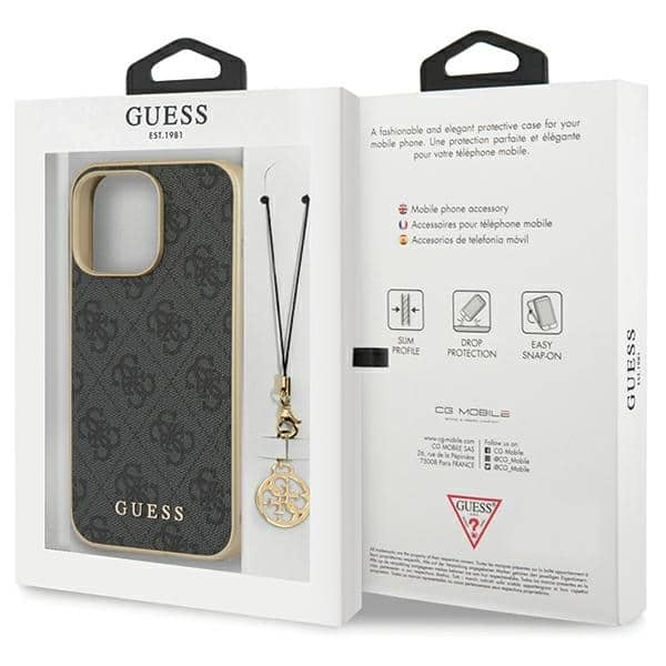 Guess Charms Collection - θήκη για Apple iPhone 14 Pro - Γκρι - Image 8