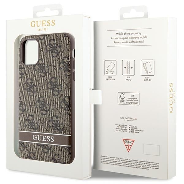 Guess Stripe - θήκη για Apple iPhone 11 - Καφέ - Image 8