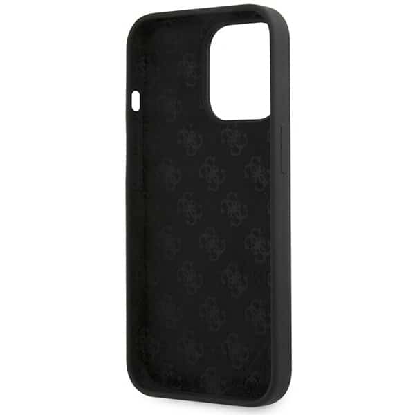 Guess Silicone Script Gold Logo - θήκη για Apple iPhone 13 Pro Max - Μαύρο - Image 7