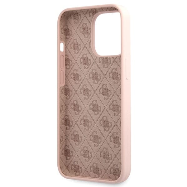 Guess Silicone Script Gold Logo - θήκη για Apple iPhone 13 Pro Max - Ροζ - Image 7