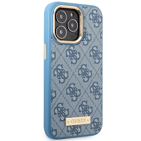 Guess Logo Plate MagSafe - θήκη για Apple iPhone 14 Pro - Μπλε - Image 4