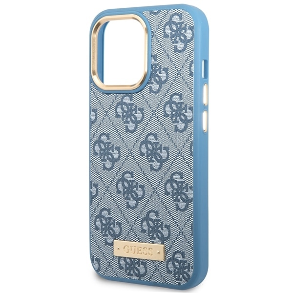Guess Logo Plate MagSafe - θήκη για Apple iPhone 14 Pro - Μπλε - Image 6