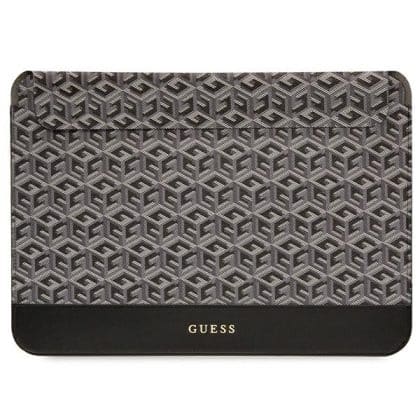 Guess Θήκη GUCS14HGCFSEK 14" μαύρο /black GCube Stripes
