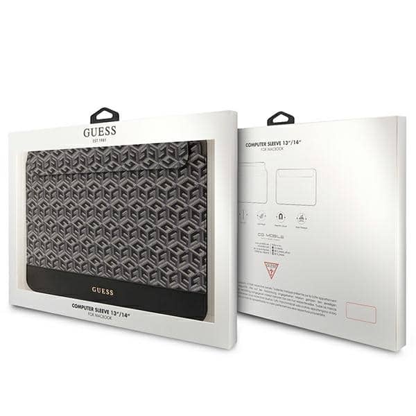 Guess Θήκη GUCS14HGCFSEK 14" μαύρο /black GCube Stripes - Image 4