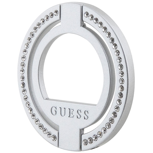 Guess MagSafe Ring stand GUMRSALDGS srebrny/silver Rhinestone - Image 2