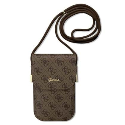 Guess Τσάντα GUOWBP4SNSW καφέ/brown 4G Metal Script Logo
