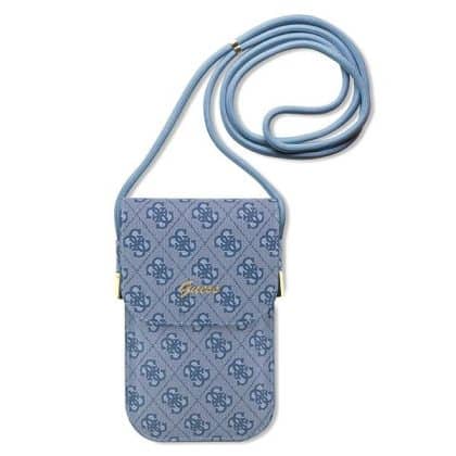 Guess Τσάντα GUOWBP4SNSB μπλέ/blue 4G Metal Script Logo