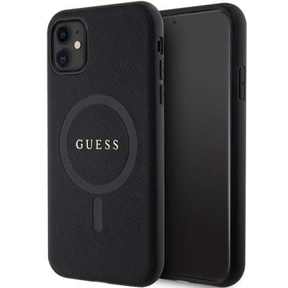 Guess Saffiano Magsafe - θήκη για Apple iPhone 11 - Μαύρο