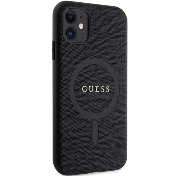 Guess Saffiano Magsafe - θήκη για Apple iPhone 11 - Μαύρο - Image 4