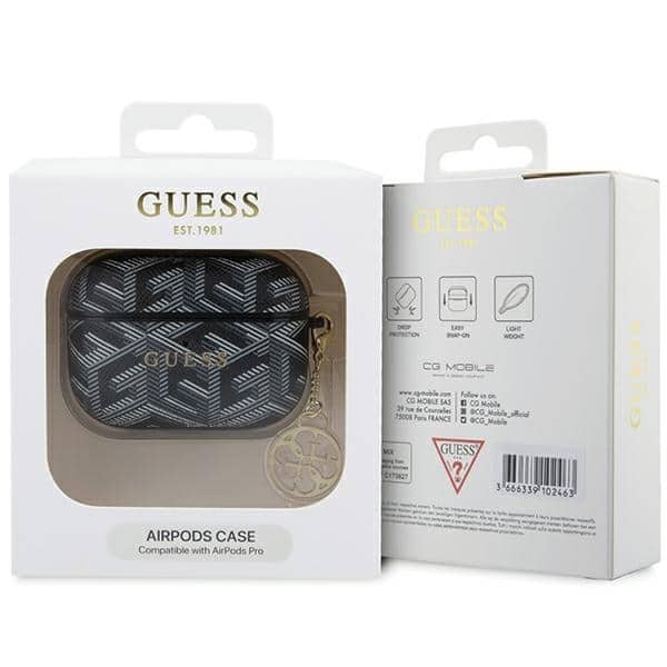 Guess GUAPPGCE4CK AirPods Pro cover μαύρο/black GCube Charm - Image 3