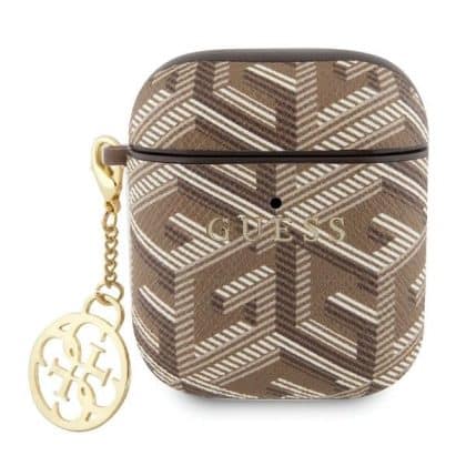 Guess GUA2PGCE4CW AirPods 1/2 cover καφέ/brown GCube Charm