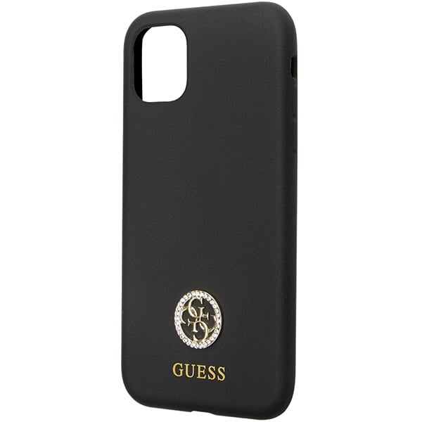Guess Silicone Logo Strass - θήκη για Apple iPhone 11 - Μαύρο - Image 6