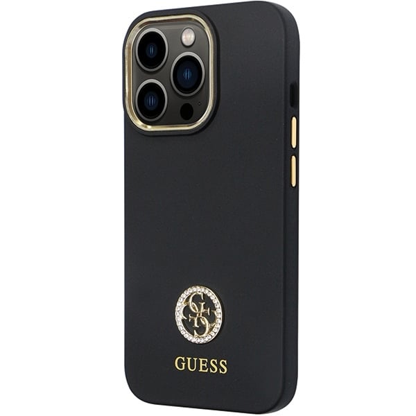 Guess Silicone Logo Strass - θήκη για Apple iPhone 13 Pro / - Μαύρο - Image 2