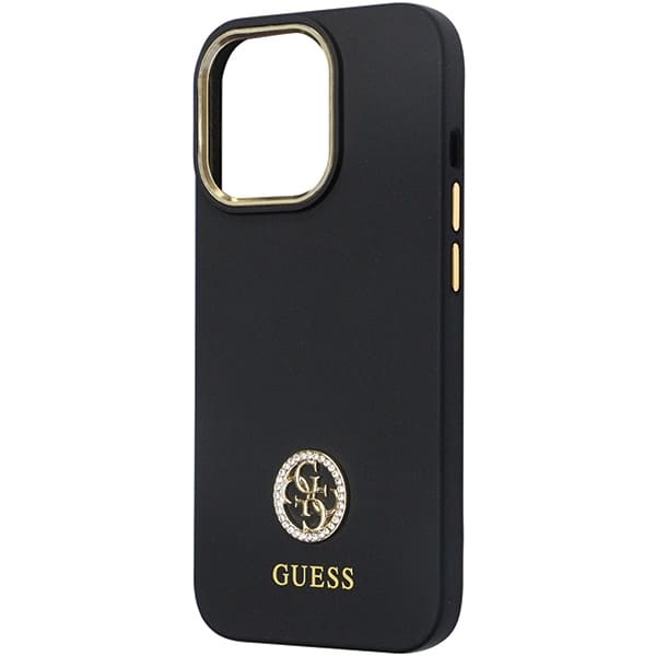 Guess Silicone Logo Strass - θήκη για Apple iPhone 13 Pro / - Μαύρο - Image 6