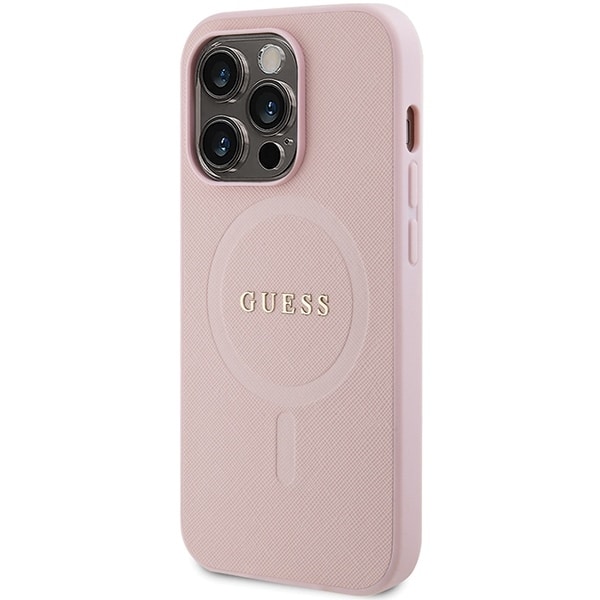 Guess Saffiano MagSafe - θήκη για Apple iPhone 14 Pro - Ροζ - Image 2