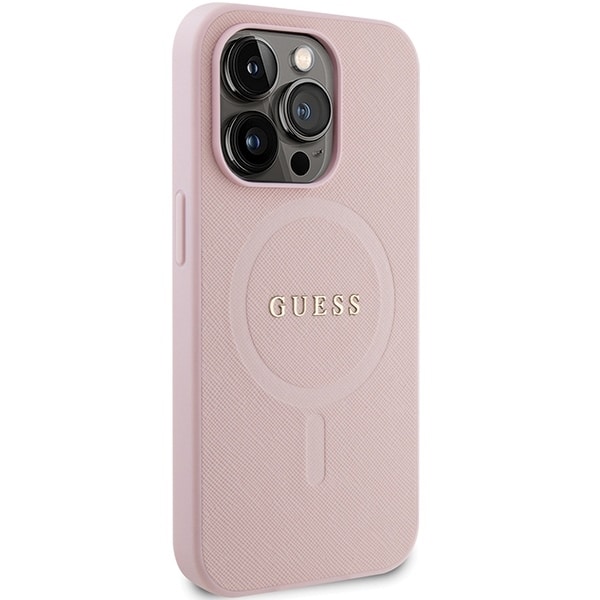 Guess Saffiano MagSafe - θήκη για Apple iPhone 14 Pro - Ροζ - Image 4
