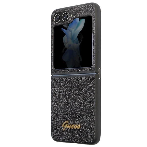 Guess Glitter Script - θήκη για Samsung Galaxy Z Flip5 - Μαύρο - Image 6