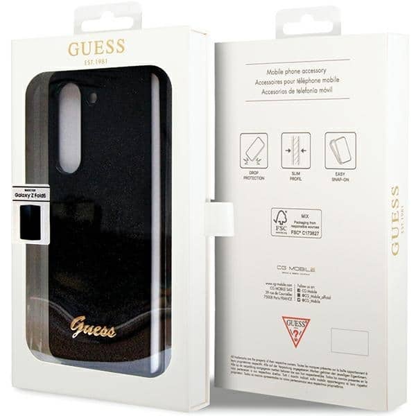 Guess Glitter Script - θήκη για Samsung Galaxy Z Fold5 - Μαύρο - Image 7
