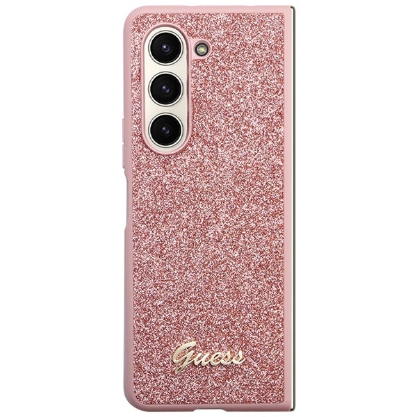 Guess Glitter Script - θήκη για Samsung Galaxy Z Fold5 - Ροζ - Image 2