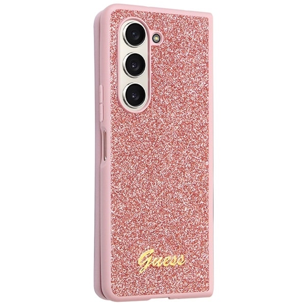 Guess Glitter Script - θήκη για Samsung Galaxy Z Fold5 - Ροζ - Image 5