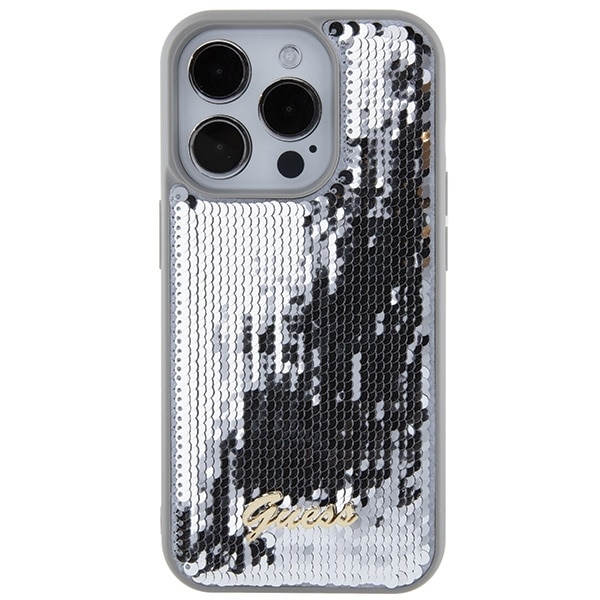 Guess Sequin Script Metal - θήκη για Apple iPhone 15 Pro - Διάφανο - Image 3